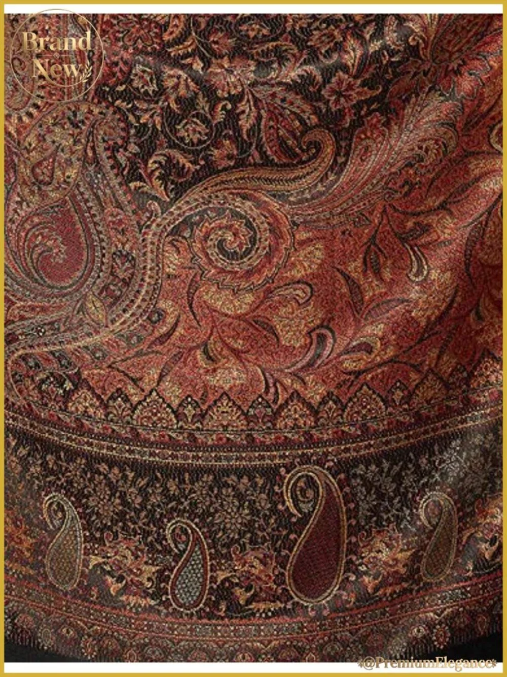 Pashmina Wool Blend Woven Shawl Scarf Wrap Large 40x80 Handicraft